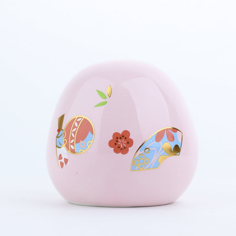 Ceramic Daruma Doll (Pink)