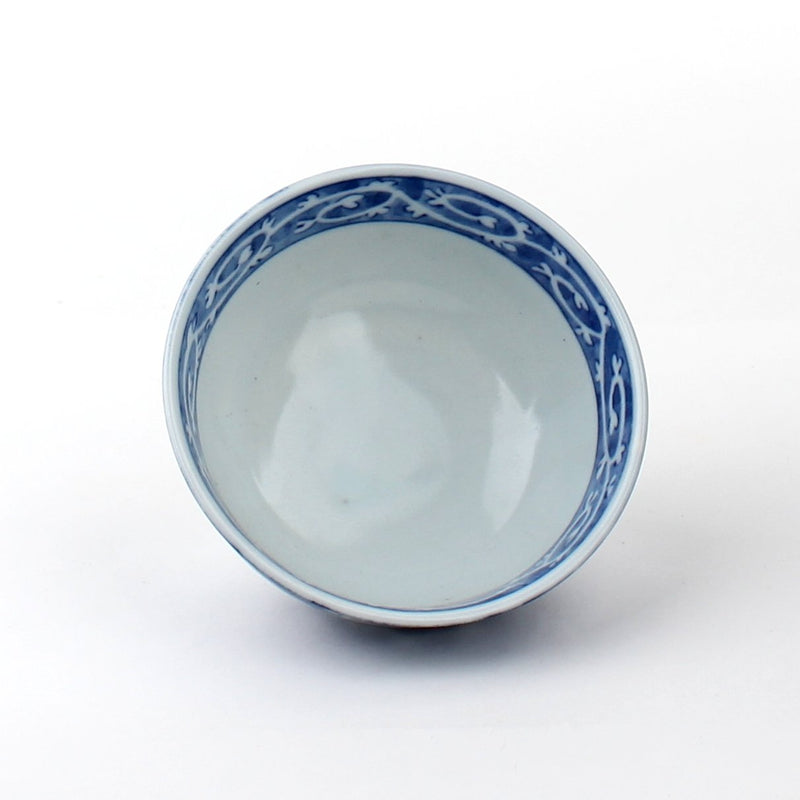 Rice Bowl (Porcelain/Dark Arabesque Grass/5.5cm/d.11.5cm)