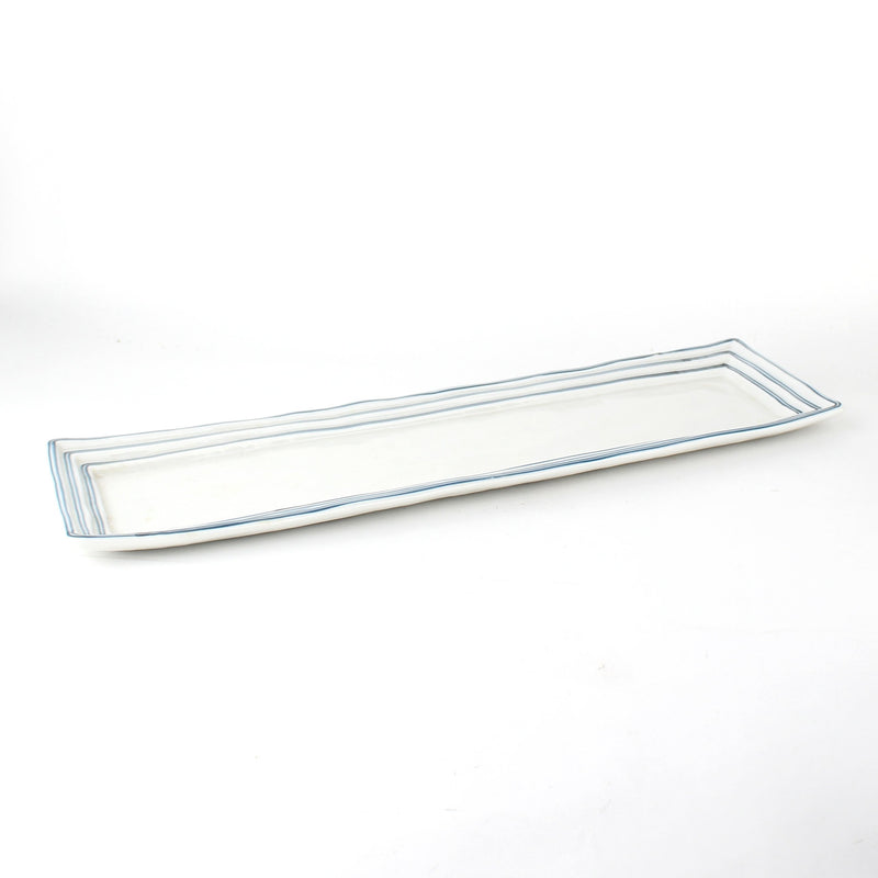 Plate (Porcelain/Lines/L/13x44x1.5cm)