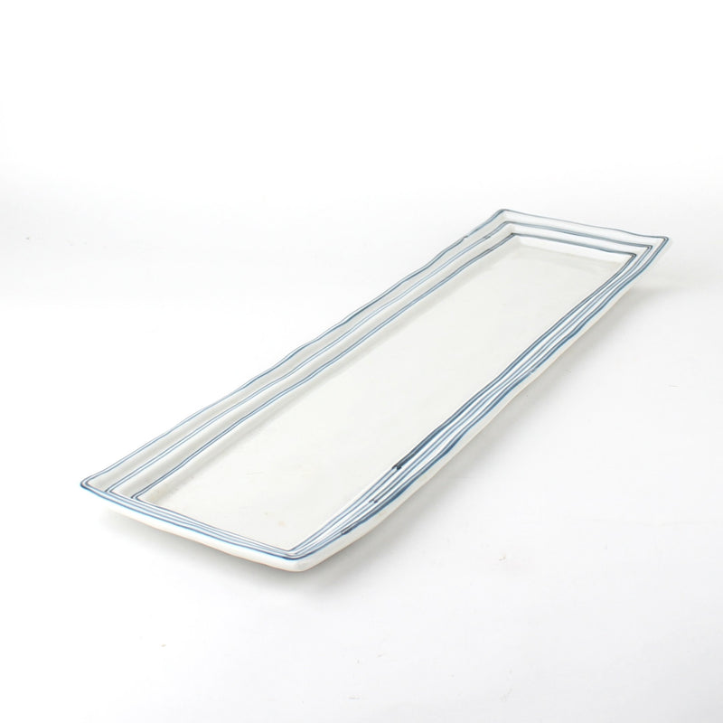Plate (Porcelain/Lines/L/13x44x1.5cm)