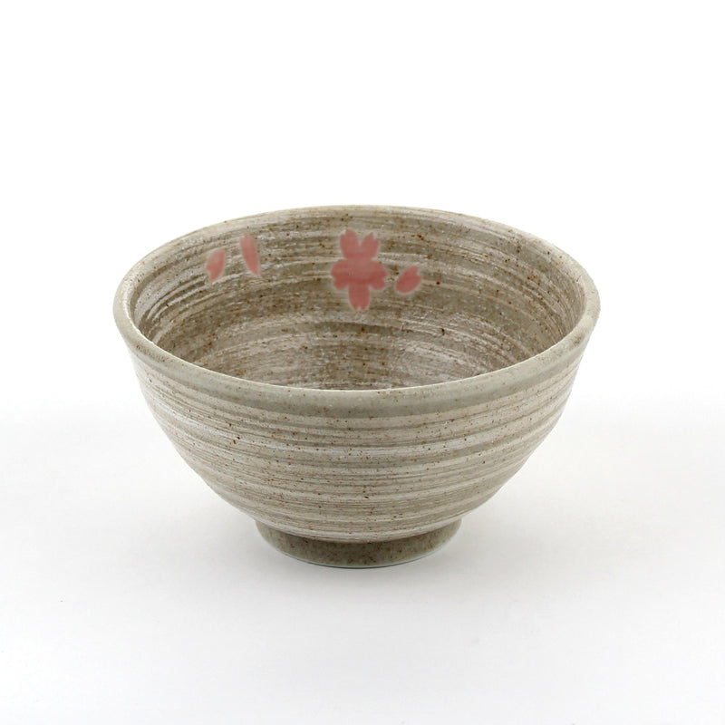 Swirl and Cherry Blossom Porcelain Rice Bowl (d.12cm)