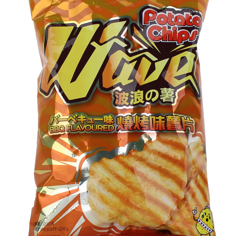 Calbee BBQ Wave Cut Mega Potato Chips