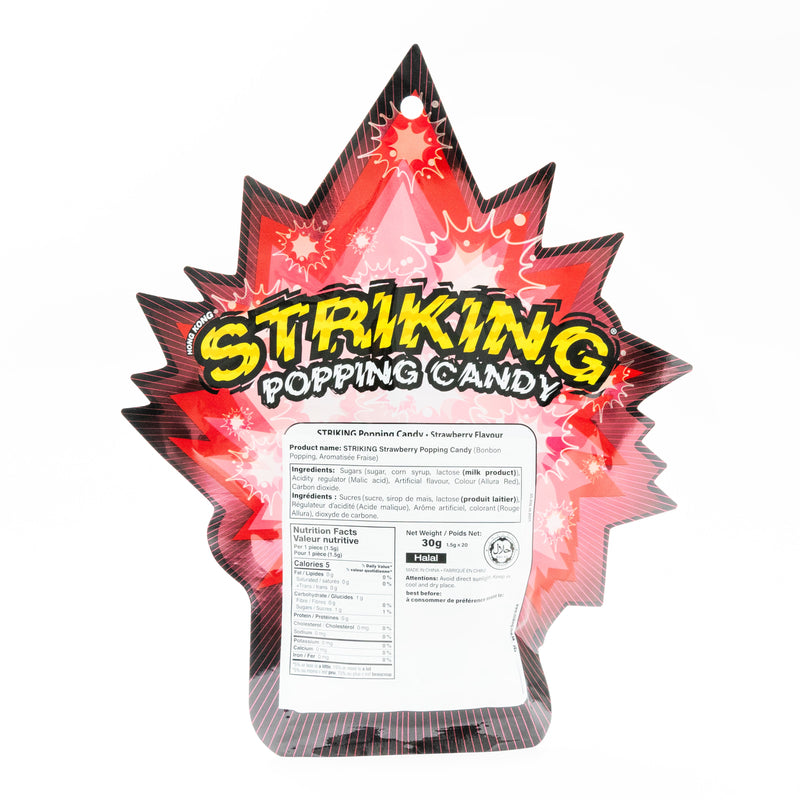 STRIKINGPOPPING CANDY -STRAWBERRY 30G