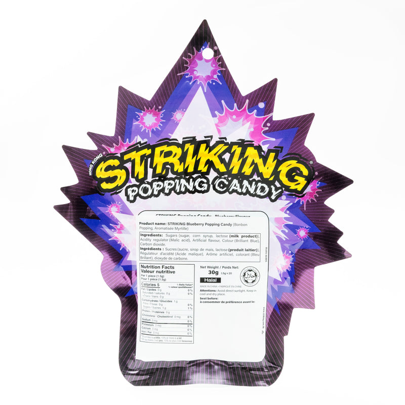 STRIKING POPPING CANDY -BLUEBERRY 30G