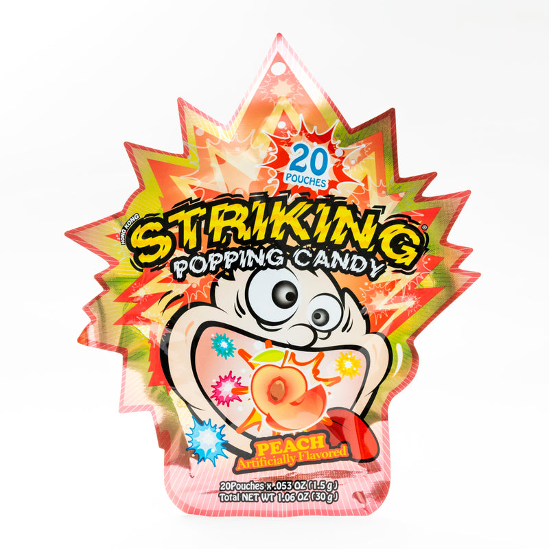 STRIKING POPPING CANDY -PEACHES 30G