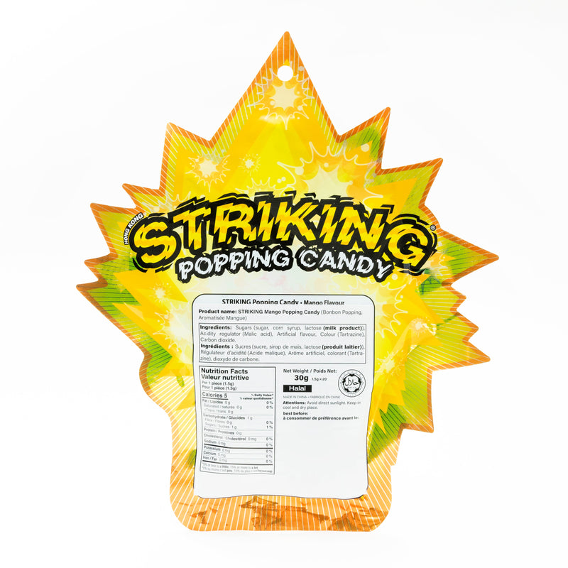 STRIKING POPPING CANDY -MANGO 30G