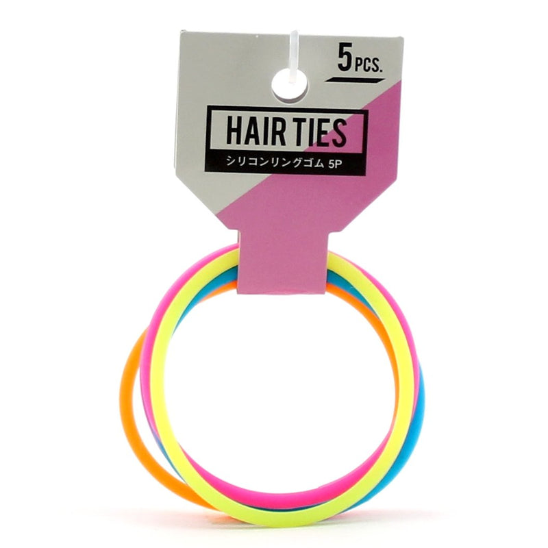 Hair Ties (BK*ASST/6x6cm (5pcs))