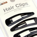 Hair Clips (BK/BN/6pcs)