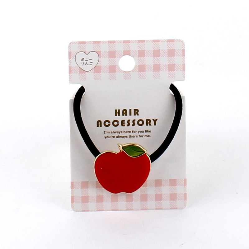 Hair Tie with a Red Apple