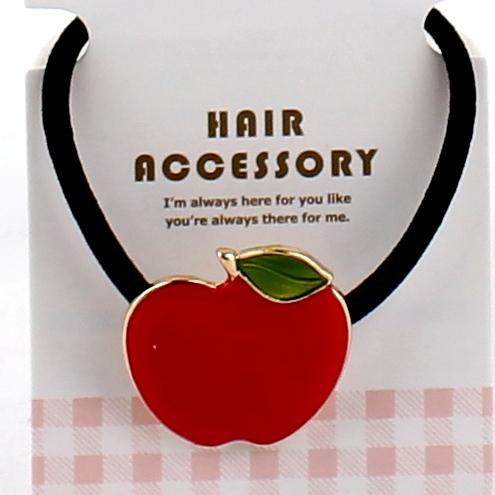 Hair Tie with a Red Apple