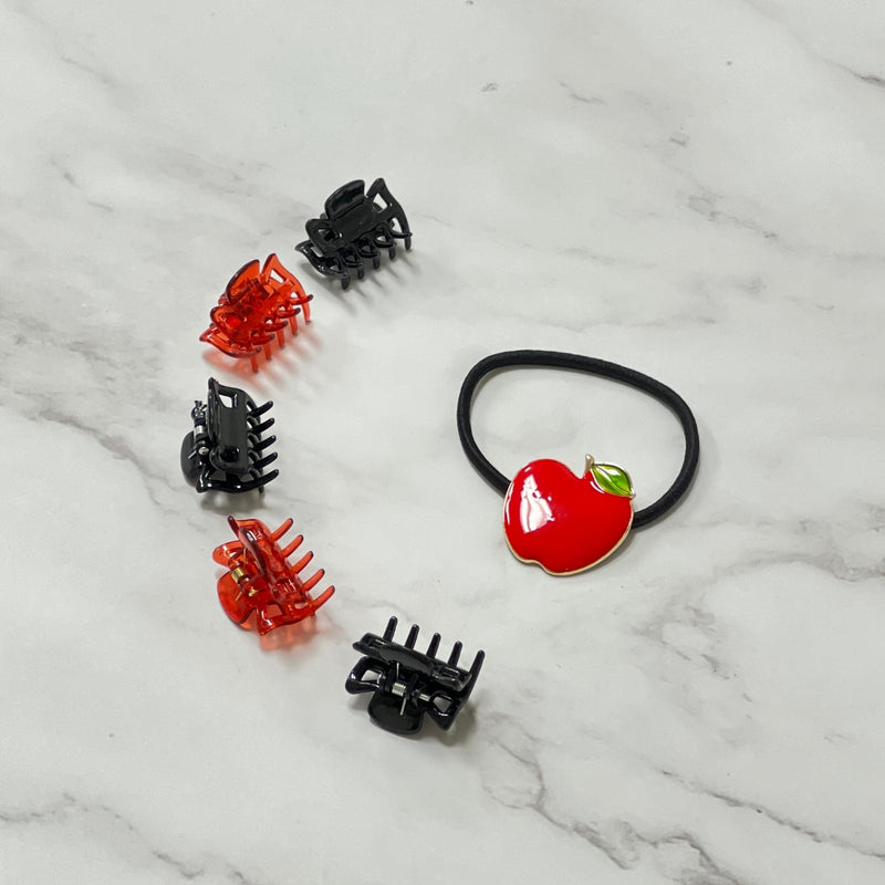 Hair Tie with a Red Apple