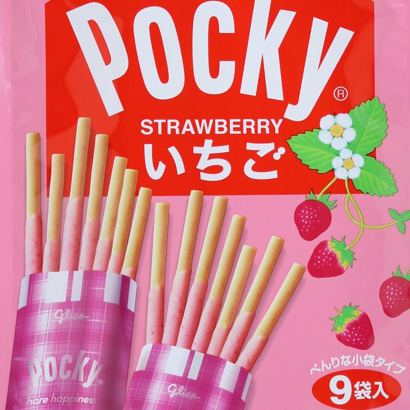Chocolate Snack (Strawberry/122.4 g (9pcs)/Glico/Pocky)