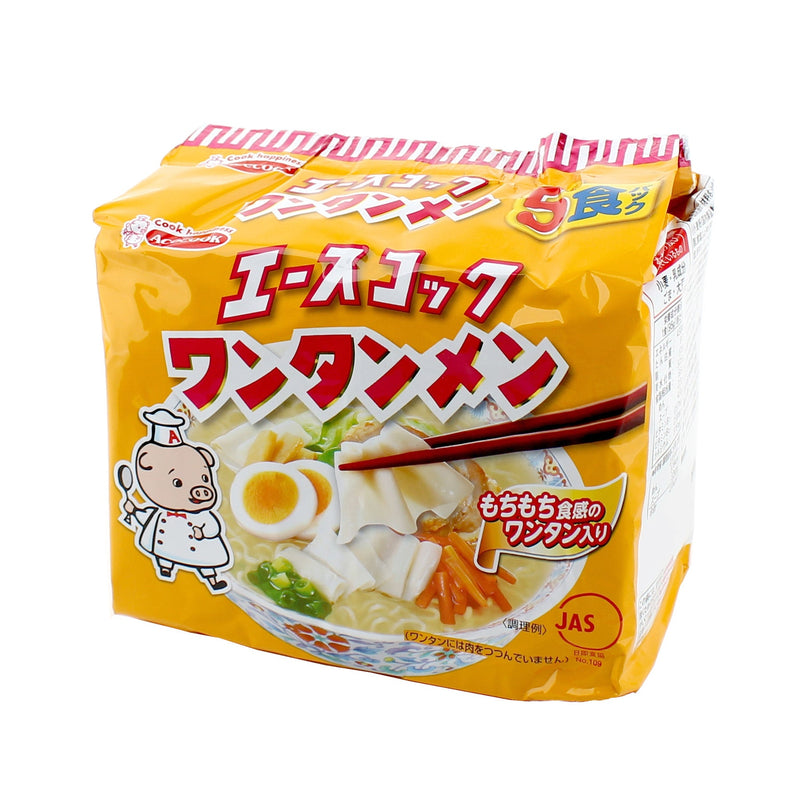 Acecook Wonton Noodles Instant Ramen with Wonton (In Bag / 475 G (5Pcs))