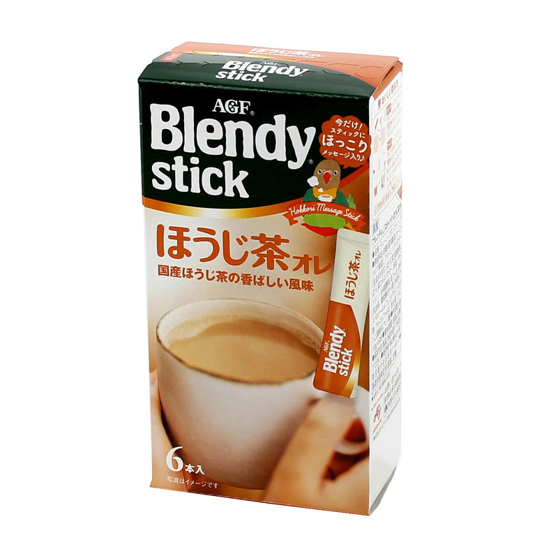 AGF Blendy Stick Hojicha Roasted Green Tea Au Lait Instant Tea Mix