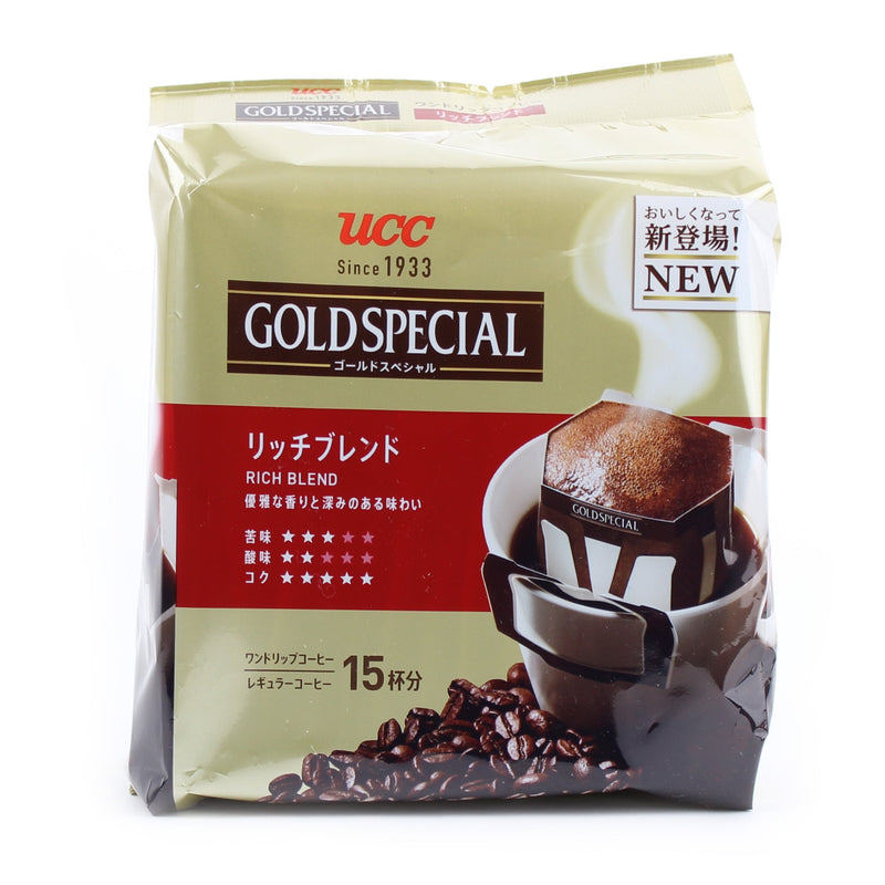 Coffee With Filter (Rich Blend/Use 140 mL of hot water for 1 packet/120 g (15pcs)/UCC/Gold Special)