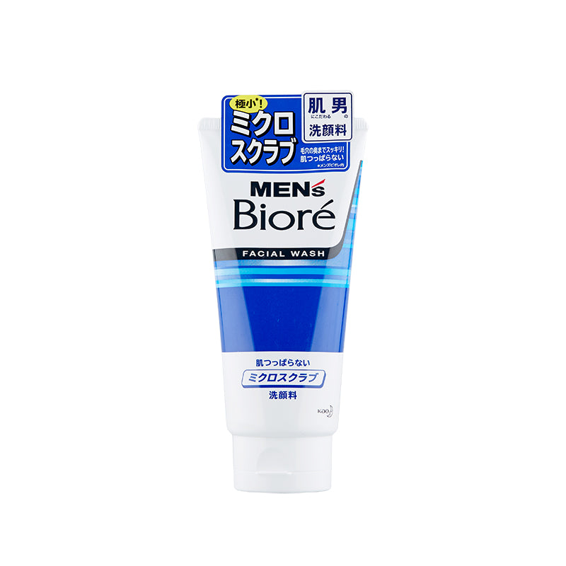 Kao Men's Biore Micro Scrub Face Wash (130g)