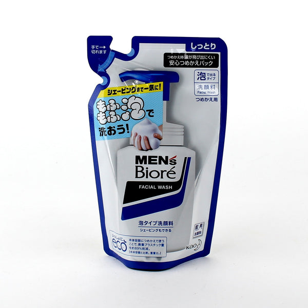 Kao Men's Biore Face Wash Refill (Foam / 130 mL)