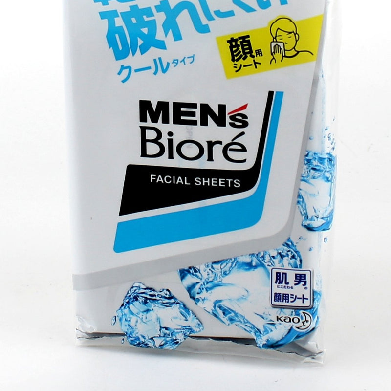 Kao Men's Biore Cooling Face Wash Wipes (86 mL (20pcs))