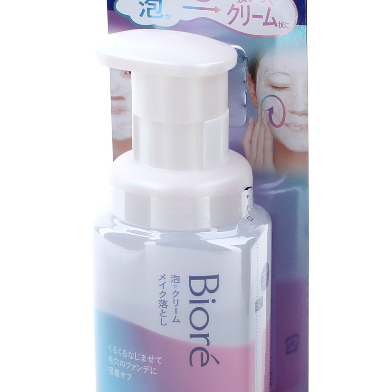 Kao Biore Aqua Floral Foam To Cream Makeup Remover 210ml