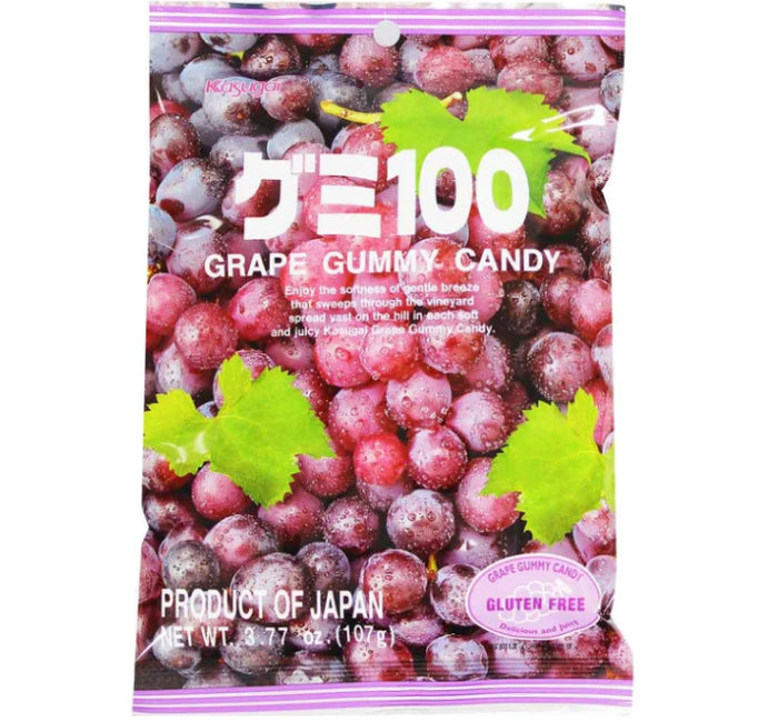 Kasugai Pure Grape Gummy Candy 107g