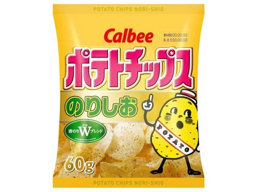 Calbee Salt & Seaweed Potato Chips (60g)