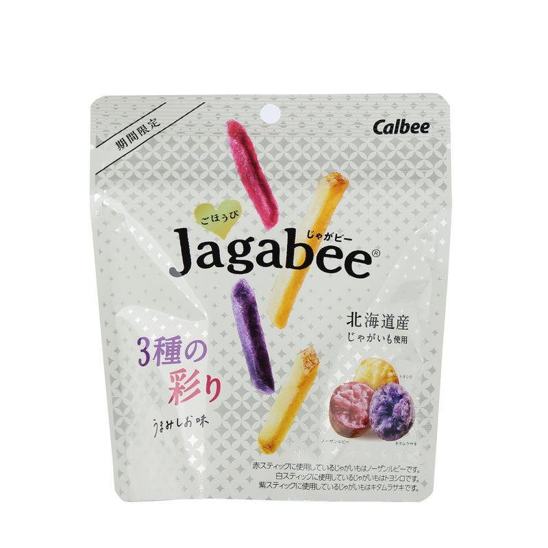 Potato Snack (3 Types of Potatoes/36 g/Calbee/Jagabee)