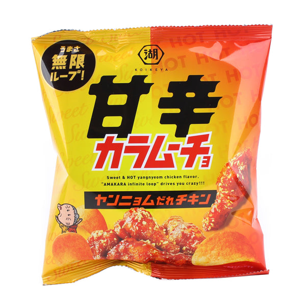 Potato Chips (Sweet & Spicy/Yangnyeom Chicken/53 g/Koikeya/Karamucho)
