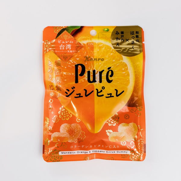 Kanro Pure Gelee Orange & Hassaku 63g