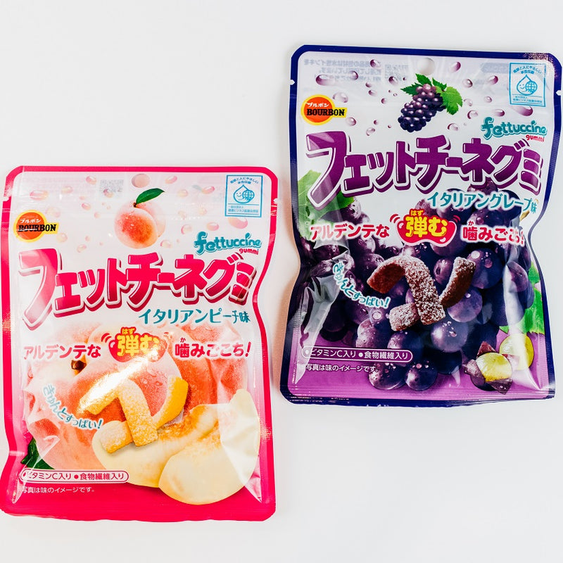 Bourbon-Fettuccine Gummy (Grape / Peach)