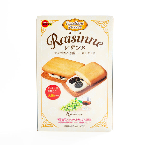 Cookie Sandwich (Raisin/125 g (6pcs)/Bourbon/Raisinne)