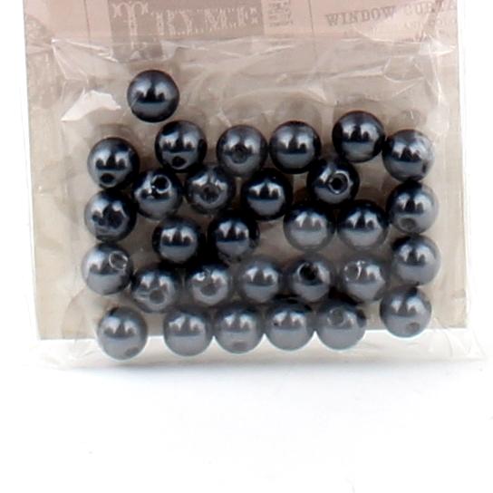 Beads (Pearl/PK*BK/0.8cm (30pcs))