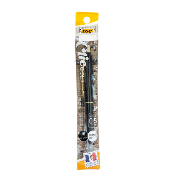 Ballpoint Pen (0.5mm/Permanent/Black/Bic Japan/Clic Gold/SMCol(s): Black)