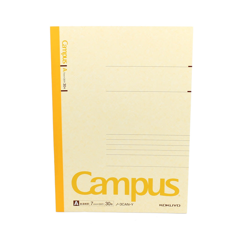 Kokuyo Campus Semi-B5 Notebook (Yellow, 30 Pages)