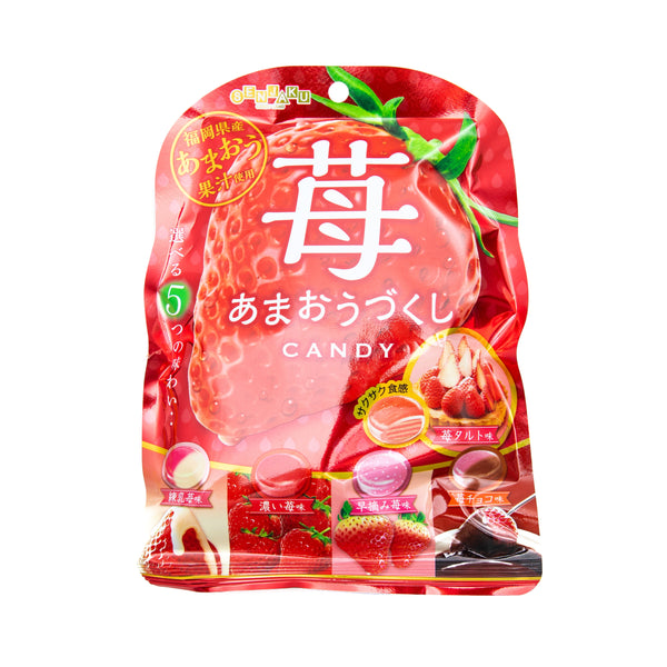Senjakuame Honpo Strawberry Amaou Tsukushi Candy 85g