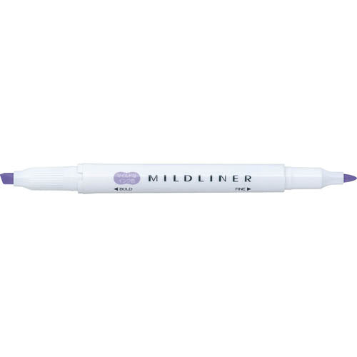 Highlighter Pen (Double-Ended: Wide,Thin/Wide: 0.4mm, Thin: 0.1mm/Mild Violet/1.2x14.2cm)