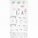 Scissors (Compact/Can Be Used as Box Cutter/Blades: 35mm/1.4x10.9cm/ø1.2cm/Sun-Star/STICKYLE/SMCol(s): White)