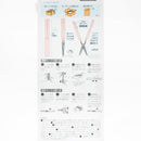 Scissors (Compact/Can Be Used as Box Cutter/Blades: 35mm/1.4x10.9cm/ø1.2cm/Sun-Star/STICKYLE/SMCol(s): Pink)