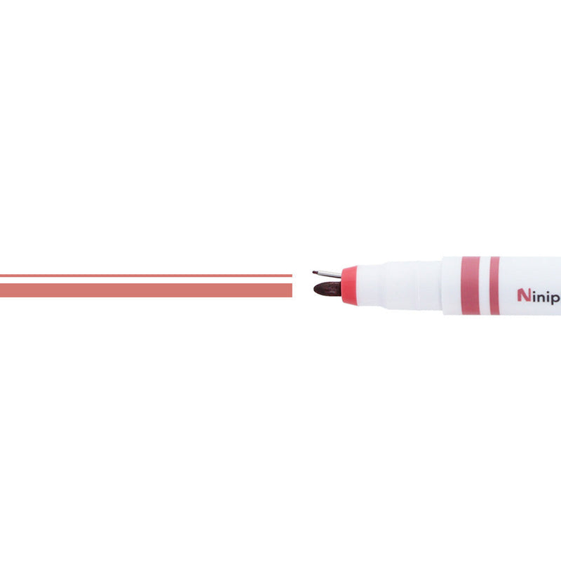 Pen & Marker (2 Tips: Marker, 0.3mm Pen/Red/Sun Star/Ninipie deco/SMCol(s): Red,White)