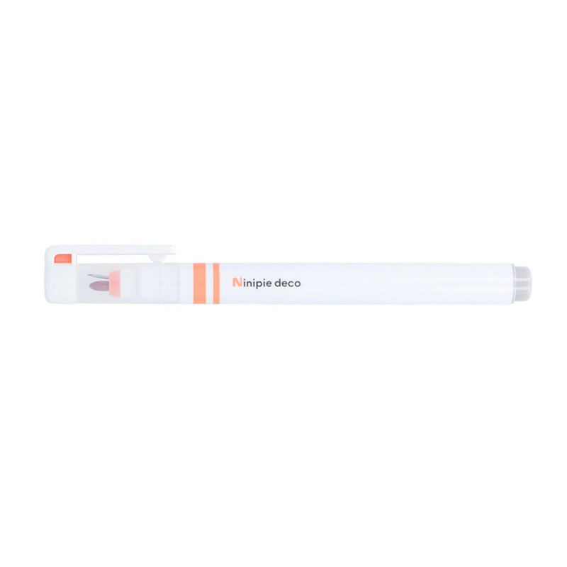 Pen & Marker (2 Tips: Marker, 0.3mm Pen/Coral/Sun Star/Ninipie deco/SMCol(s): Coral,White)