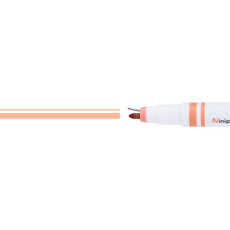 Pen & Marker (2 Tips: Marker, 0.3mm Pen/Coral/Sun Star/Ninipie deco/SMCol(s): Coral,White)