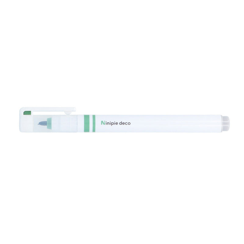 Pen & Marker (2 Tips: Marker, 0.3mm Pen/Green/Sun Star/Ninipie deco/SMCol(s): Green,White)