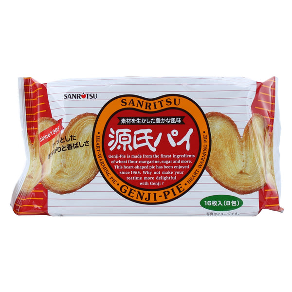 Sanritsu Genji Pie Palmier Cookies Flaky Pastry Snack 336 g 16pcs
