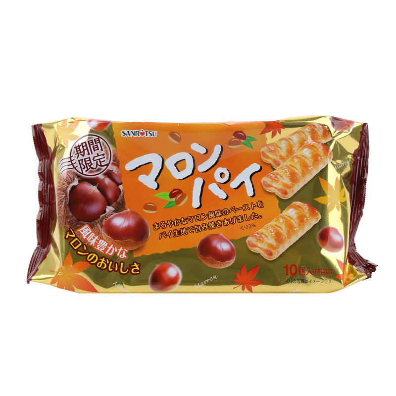 Sanritsu Chestnut Pie Flaky Pastry Snack 10pcs