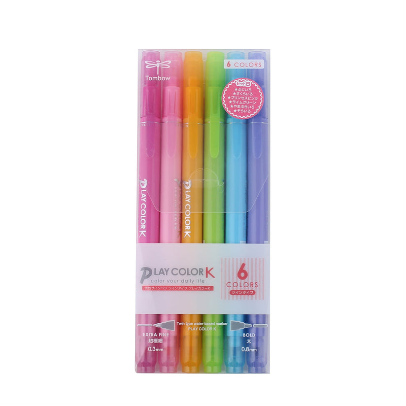 Double Ended Marker (Red/Orange/Yellow/Green/Light Blue/Blue)