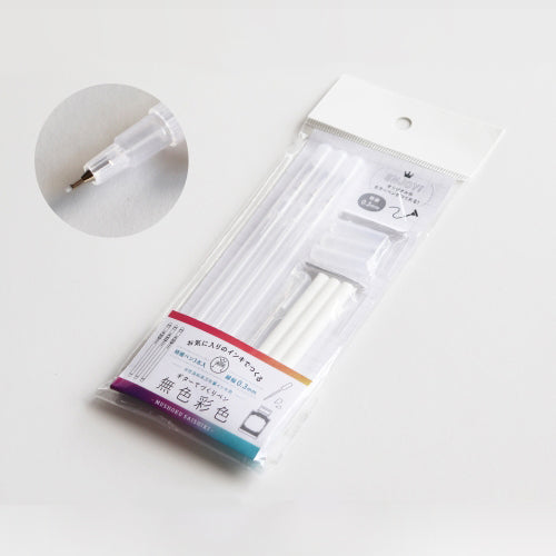 Marker Pen Barrels (Empty/Extra Thin: 0.3mm/18.5cm (3pcs)/Teranishi Chemical/Guitar Pen/SMCol(s): Clear)