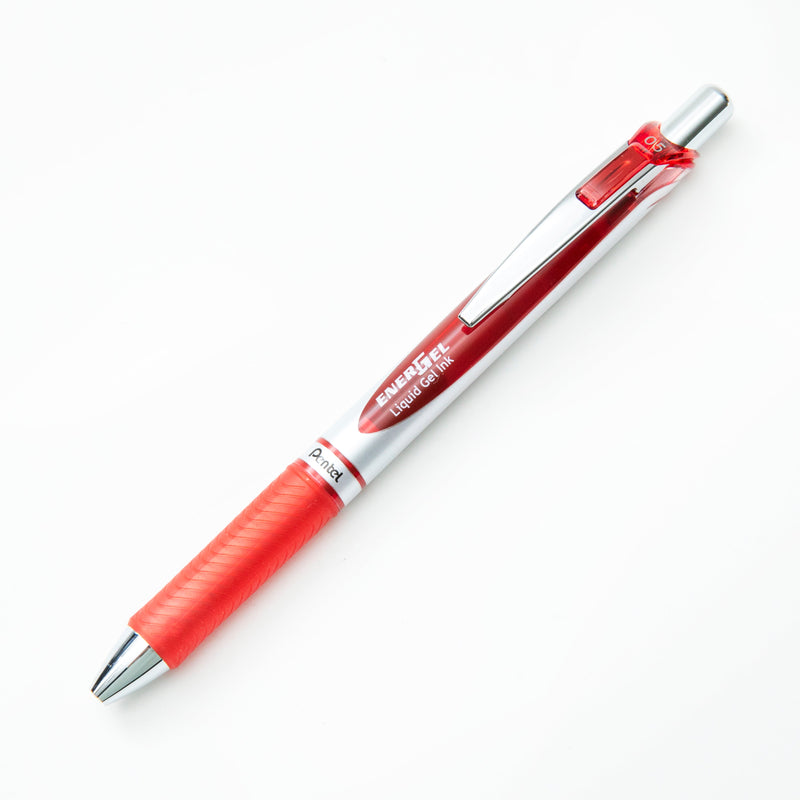 Ballpoint Pen (Liquid Gel Ink/Retractable/0.5mm/Red/Pentel/Energel/SMCol(s): Red)