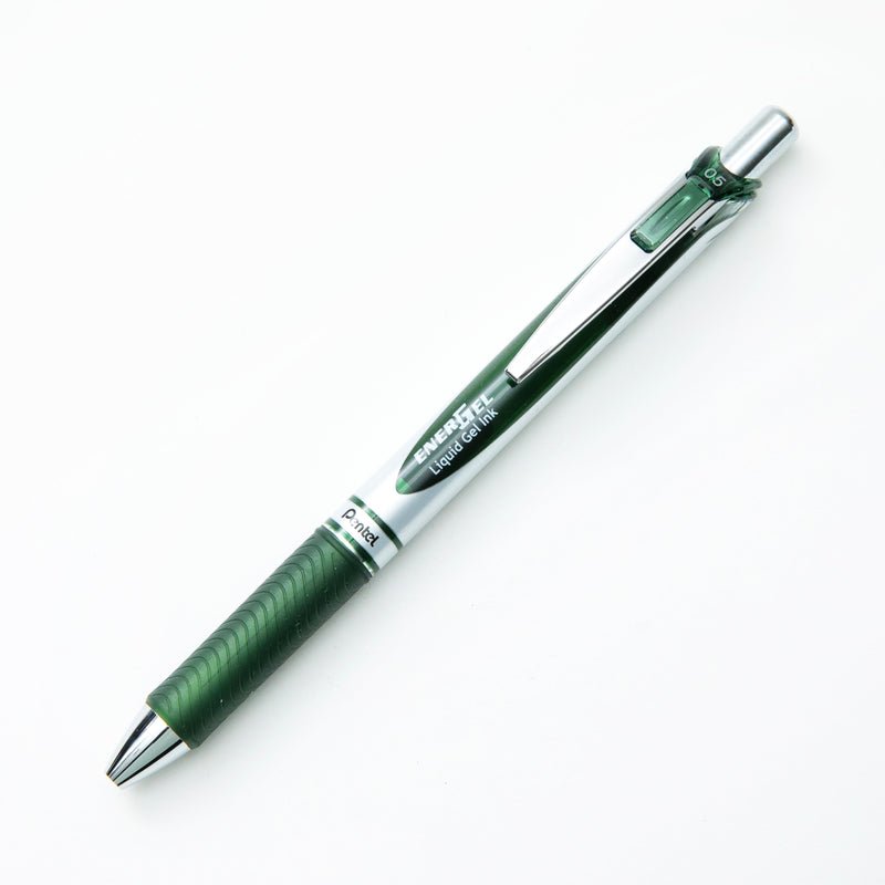 Ballpoint Pen (Liquid Gel Ink/Retractable/0.5mm/Forest Green/Pentel/Energel/SMCol(s): Forest Green)