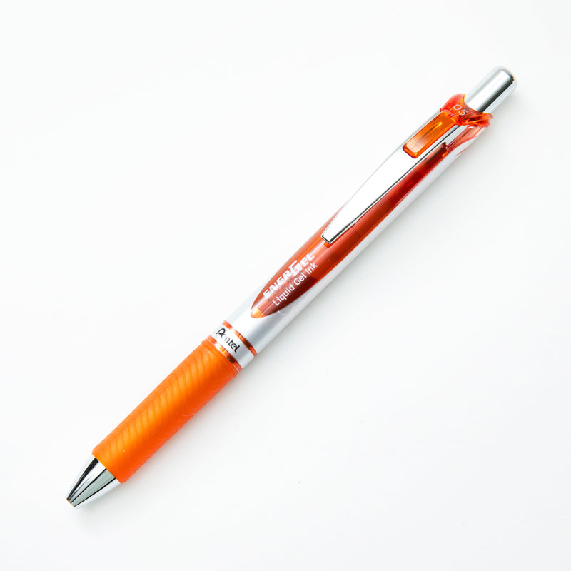 Ballpoint Pen (Liquid Gel Ink/Retractable/0.5mm/Orange/Pentel/Energel/SMCol(s): Orange)