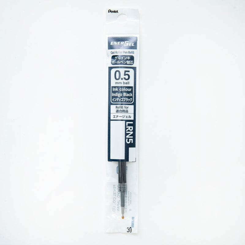 Ballpoint Pen Refill (Liquid Gel Ink/0.5mm/Indigo Black/Pentel/Energel/SMCol(s): Indigo Black)