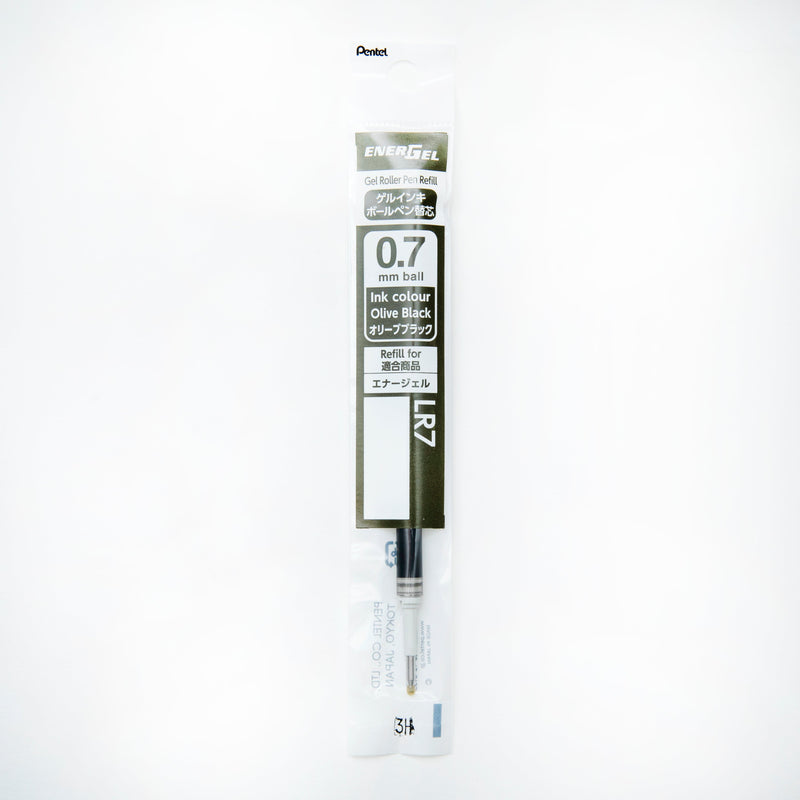 Ballpoint Pen Refill (Liquid Gel Ink/0.5mm/Olive Black/Pentel/Energel/SMCol(s): Olive Black)